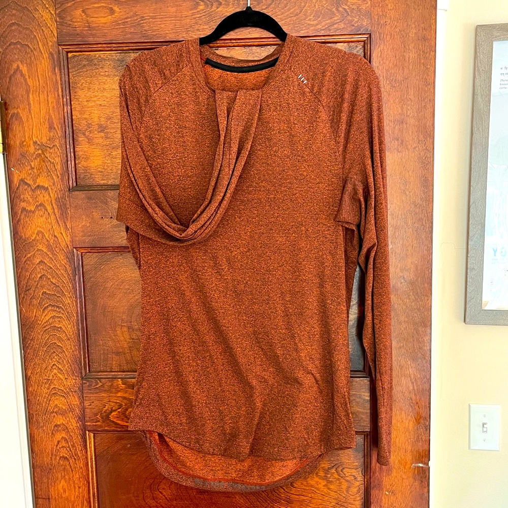 drysense long sleeve small heathered black cayenne